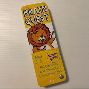 Brain Quest Kindergarten: 300 Questions and Answers to Get a smart start deck 2